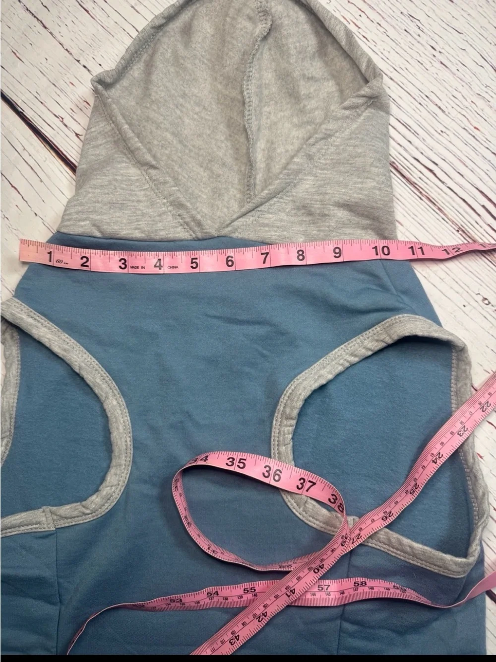 Play On! XXL Dog Hoodie Shirt “Wake Up and Be Awesome” Blue Gray Pet Apparel